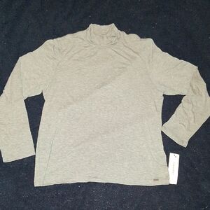 Calvin Klein Mens XL, "Liquid Jersey" Long Sleeve, Mid Neck T-shirt. Nwt